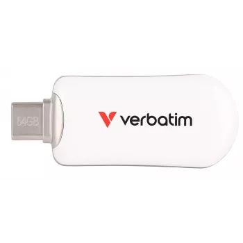 Pamięć USB Verbatim Plectra USB-C, biała, 64 GB