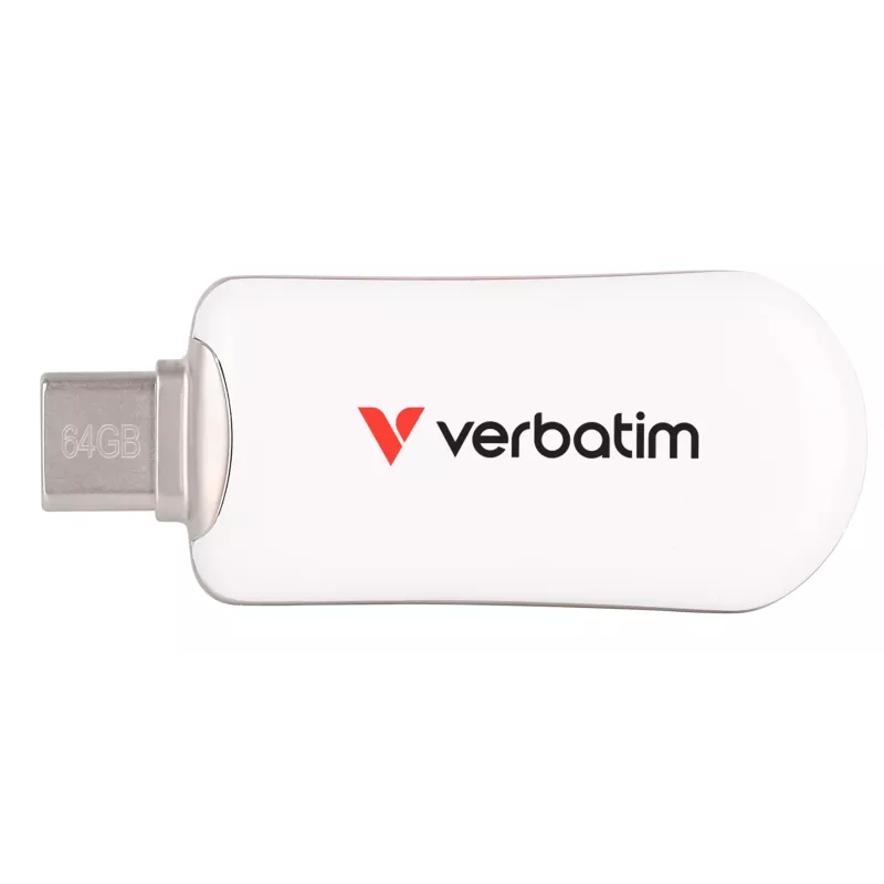 Pamięć USB Verbatim Plectra USB-C, biała, 64 GB