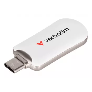 Verbatim Plectra USB-C Flash Drive biały 128GB, 128 GB, USB Type-C, 3.2 Gen 1 (3.1 Gen 1), 100 MB/s, Capless, biały