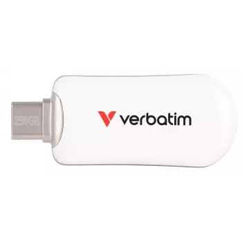 Pendrive Verbatim Plectra USB-C biały 256 GB