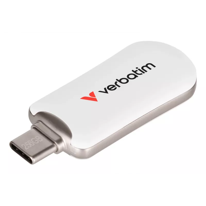 Pendrive Verbatim Plectra USB-C biały 256 GB