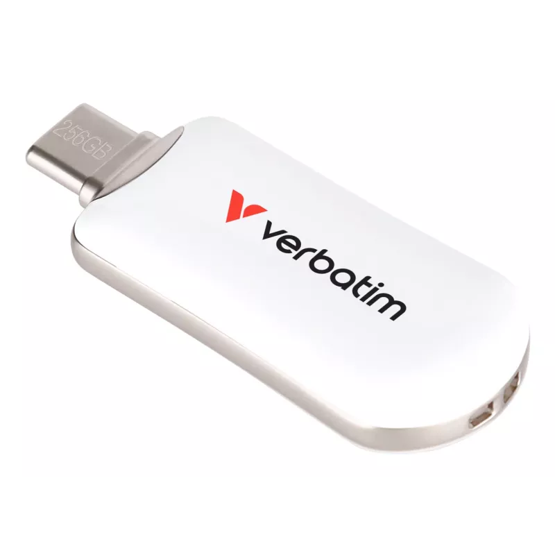 Pendrive Verbatim Plectra USB-C biały 256 GB