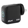Verbatim Mini GaN Charger 65W z Wyświetlaczem, Indoor, AC, 20 V, Czarny