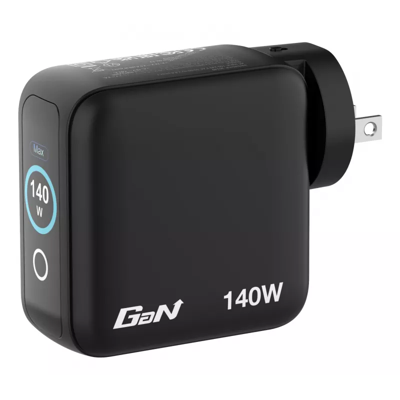 Verbatim Mini GaN Charger 140W z Wyświetlaczem, Wewnętrzna, AC, 28 V, Czarny