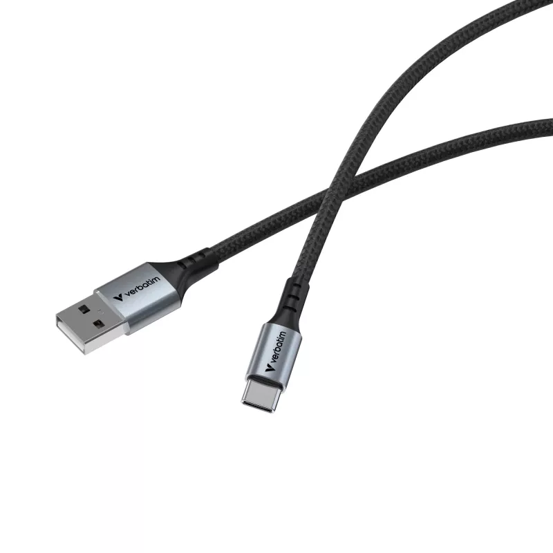 Kabel Verbatim Sync & Charge USB-A – USB-C 120 cm, 1,2 m, USB A, USB C, USB 2.0, 0,48 Gbit/s, czarny