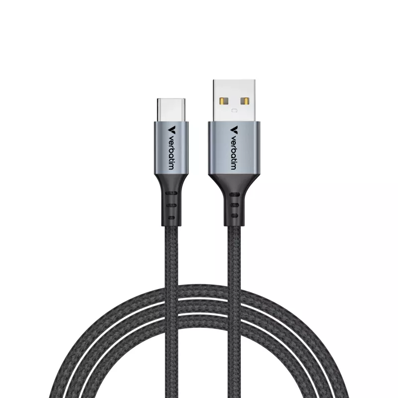Kabel Verbatim Sync & Charge USB-A – USB-C 120 cm, 1,2 m, USB A, USB C, USB 2.0, 0,48 Gbit/s, czarny