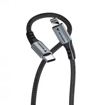 Kabel Verbatim Sync & Charge USB-C do Lightning 120 cm, 1,2 m, Lightning, USB C, Wtyk męski, Wtyk męski, Czarny
