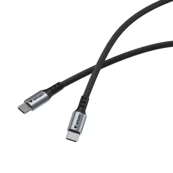 Kabel Verbatim Sync & Charge – USB-C do USB-C 100 W, 120 cm, 1,2 m, USB-C, USB-C, USB 2.0, 0,48 Gbit/s, czarny