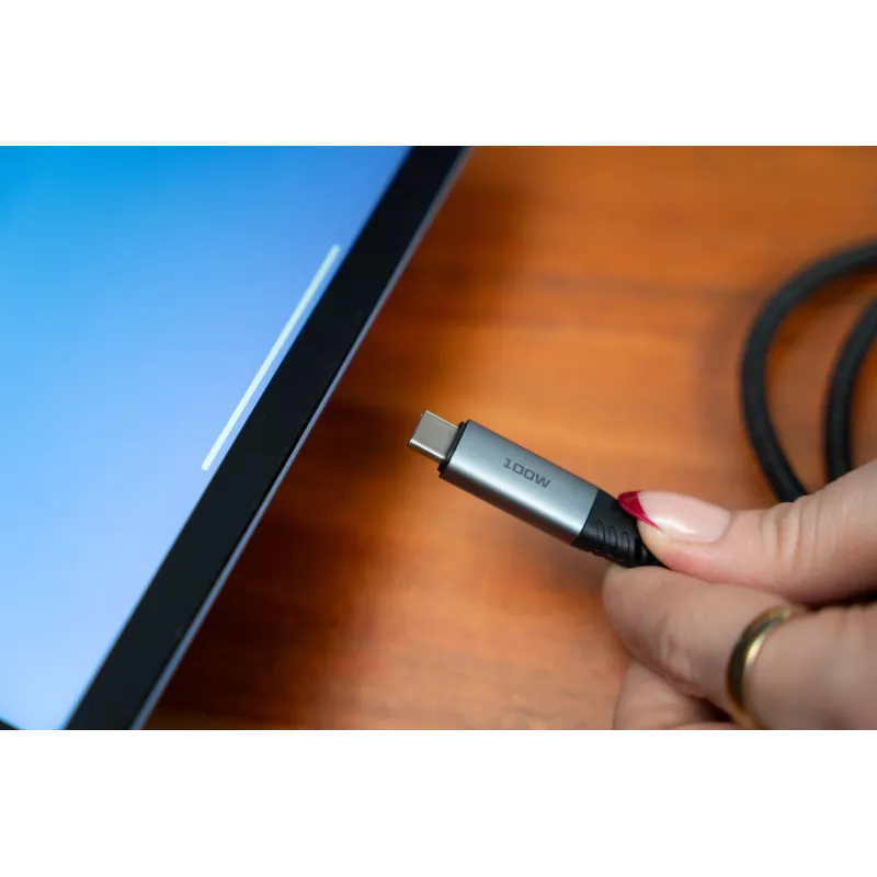 Kabel Verbatim Sync & Charge – USB-C do USB-C 100 W, 120 cm, 1,2 m, USB-C, USB-C, USB 2.0, 0,48 Gbit/s, czarny