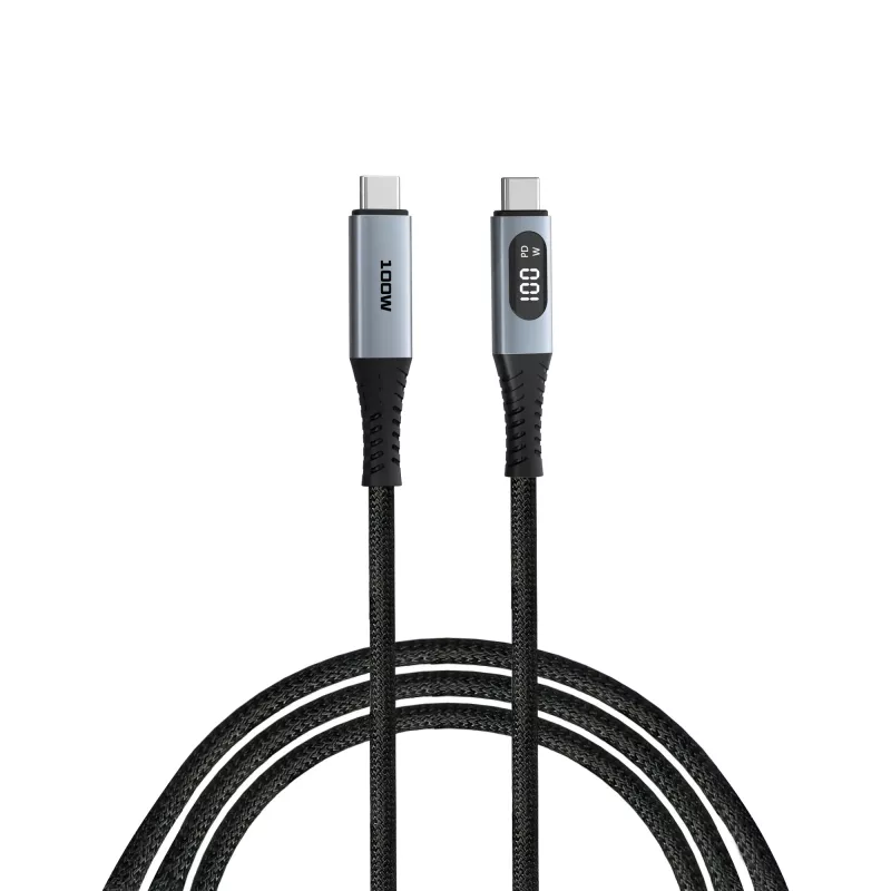 Verbatim Sync & Charge USB C na USB C 100W Wyświetlacz 120 cm, 1,2 m, USB C, USB C, USB 2.0, 0,48 Gbit/s, czarny
