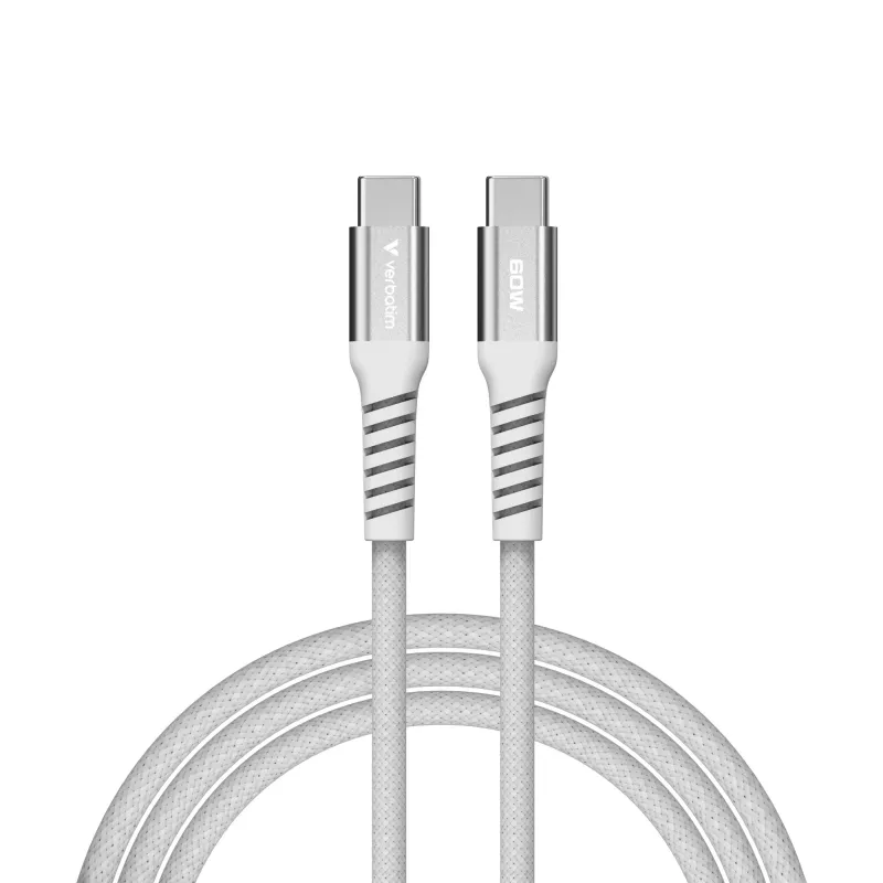 Verbatim Sync & Charge Magnetic kabel - Kabel magnetyczny USB-C do USB-C 60W 120 cm szary