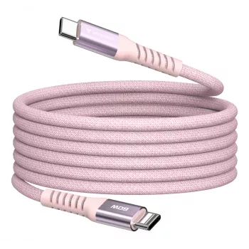 Verbatim Sync & Charge Magnetic kabel - 60W USB-C do USB-C 120 cm Różowy