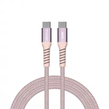 Verbatim Sync & Charge Magnetic kabel - 60W USB-C do USB-C 120 cm Różowy