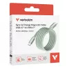 Verbatim Sync & Charge Magnetic kabel - 100W USB-C na USB-C 120 cm zielony