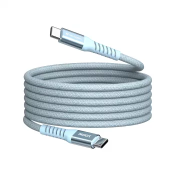 Kabel magnetyczny Verbatim Sync & Charge – 100 W USB-C na USB-C 120 cm niebieski