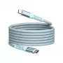 Kabel magnetyczny Verbatim Sync & Charge – 100 W USB-C na USB-C 120 cm niebieski