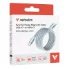 Kabel magnetyczny Verbatim Sync & Charge – 100 W USB-C na USB-C 120 cm niebieski
