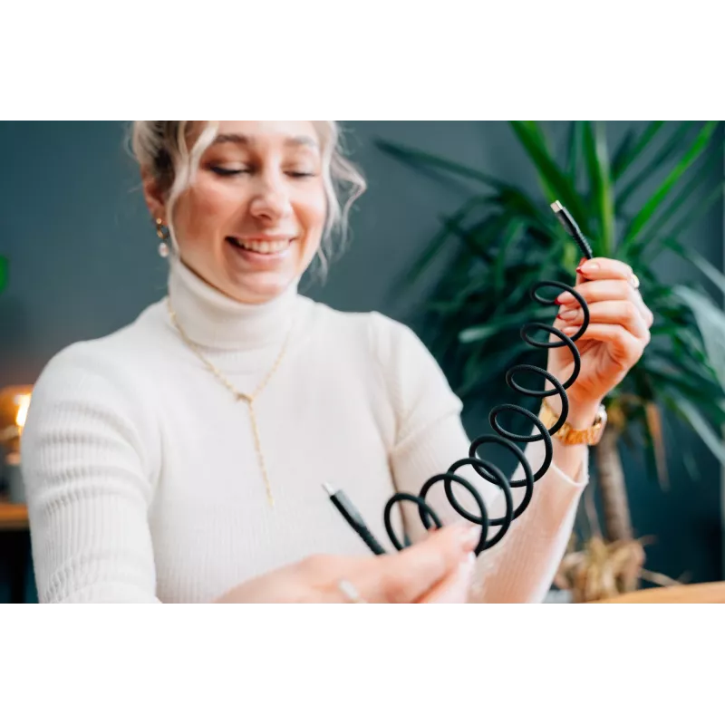 Kabel magnetyczny Verbatim Sync & Charge - 60W USB-C do USB-C 120 cm czarny