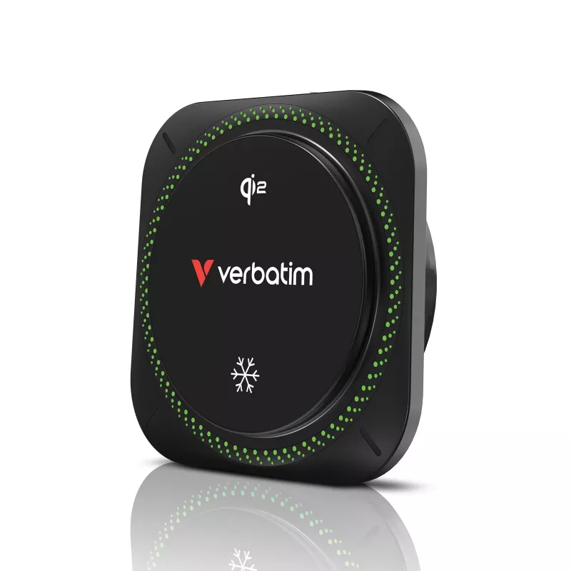 Verbatim Charge 'n' Drive Qi2 Magnetyczna bezprzewodowa ładowarka samochodowa RGB