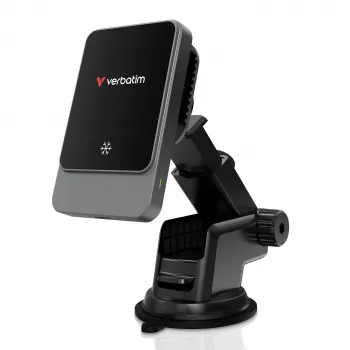 Verbatim Charge 'n' Drive Magnetyczna bezprzewodowa ładowarka samochodowa, Auto, USB, Ładowanie bezprzewodowe, 1 m, czarna