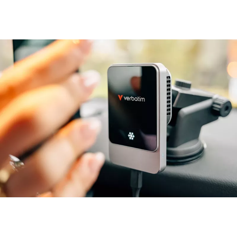 Verbatim Charge 'n' Drive Magnetyczna bezprzewodowa ładowarka samochodowa, Auto, USB, Ładowanie bezprzewodowe, 1 m, czarna