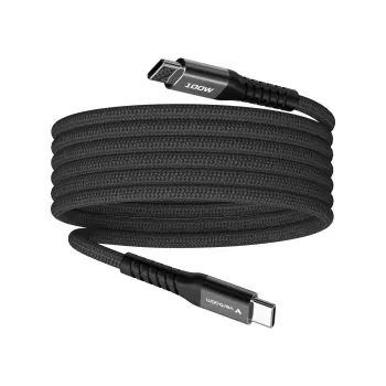 Kabel magnetyczny Verbatim Sync & Charge – 100 W USB-C na USB-C 120 cm czarny