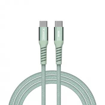 Kabel magnetyczny Verbatim Sync & Charge - 60W USB-C do USB-C 120 cm zielony