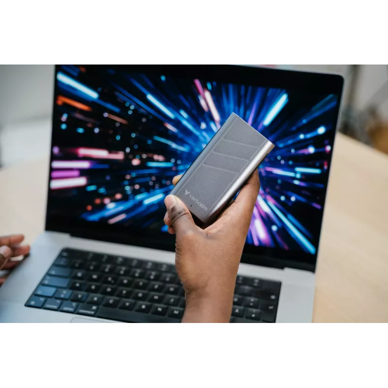 Verbatim TurboMetal SSD USB4 1TB USB Type-C USB4 Gen 2x2 Srebrny