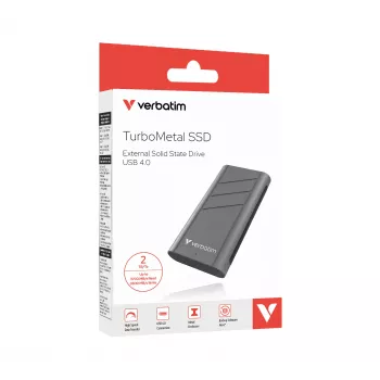 Verbatim TurboMetal SSD USB4 2TB USB Type-C USB4 Gen 2x2 Srebrny