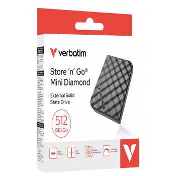 Verbatim Store 'n' Go Mini Diamond USB-C 512GB Czarny
