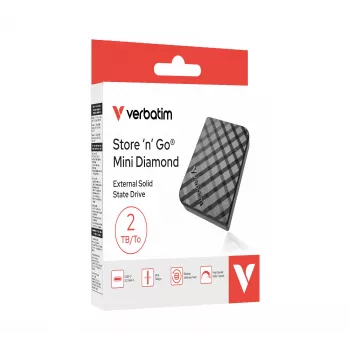 Verbatim Store 'n' Go Mini Diamond USB-C 2TB Czarny