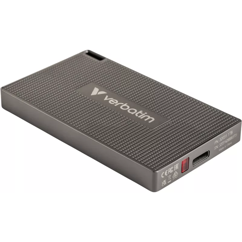 Verbatim Metal Mini SSD USB-C 3.Gen 2 512 GB, 512 GB, USB Type-C, USB 3.2 Gen 2x2, 2000 MB/s, 10 Gbit/s, szary