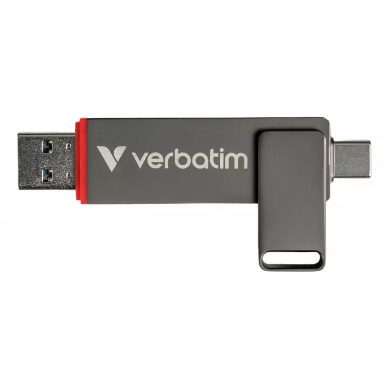 Pendrive Verbatim Dual QuickStick 512 GB USB Type-A / USB Type-C 3.2 Gen 1 (3.1 Gen 1) Szary