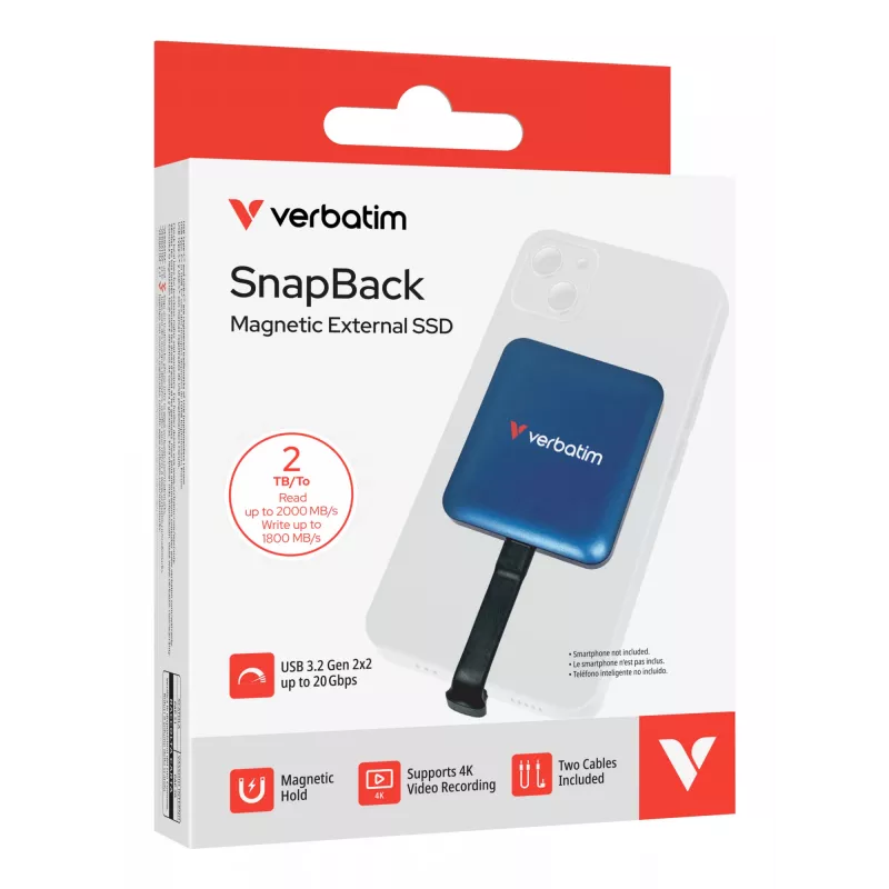 Verbatim SnapBack SSD 2 TB niebieski metaliczny