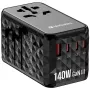 Verbatim UTA-10 140W GaN III Uniwersalny adapter podróżny z 2 portami USB-C PD 3.1 i QC 4+, 1 portem USB-C PD 3.0 i 1 portem USB-A QC 3.0