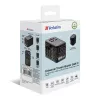 Verbatim UTA-10 140W GaN III Uniwersalny adapter podróżny z 2 portami USB-C PD 3.1 i QC 4+, 1 portem USB-C PD 3.0 i 1 portem USB-A QC 3.0