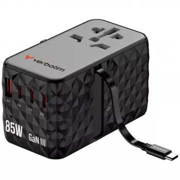 Verbatim Charge 'n' Travel Diamond 85W Retractable kabel CNT-02