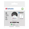 Verbatim My Finder Coin Bluetooth Tracker - 2 Pack, Personal, Finder, Czarny, Biały, Pyłoszczelny, Wodoodporny, IP66, CR2032