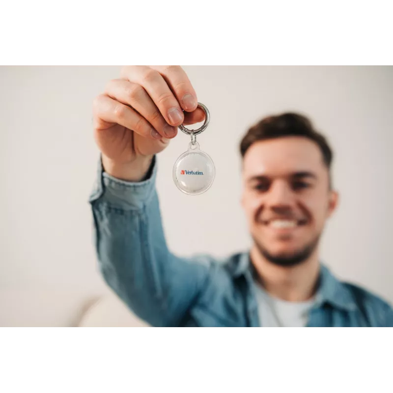 Verbatim My Finder Coin Bluetooth Tracker - 2 Pack, Personal, Finder, Czarny, Biały, Pyłoszczelny, Wodoodporny, IP66, CR2032