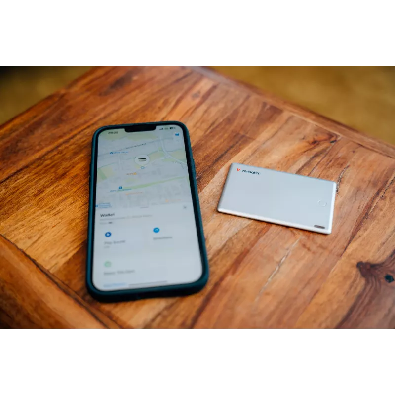Verbatim My Finder Card Bluetooth Item Finder 1 szt. srebrny, osobista, Moduł lokalizujący, srebrny, pyłoszczelna, wodoodporna, IP66, 1440 h
