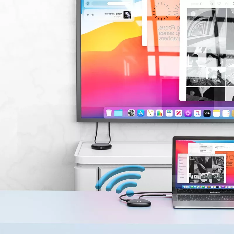 Verbatim Share My Screen USB-C Wireless Display Adapter 4K z hubem WDA-02