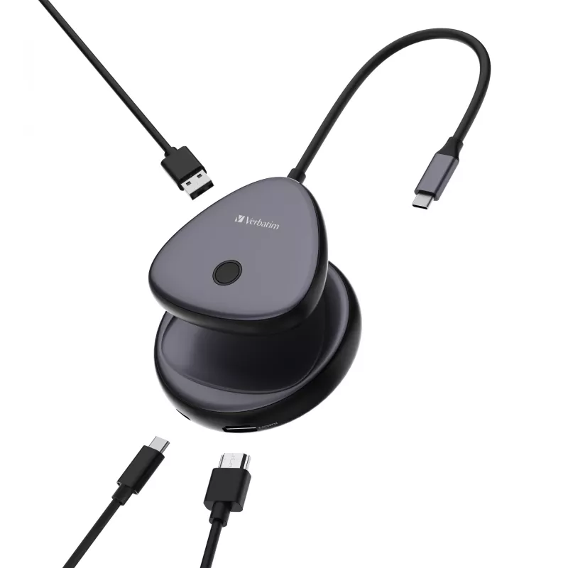 Verbatim Share My Screen USB-C Wireless Display Adapter 4K z hubem WDA-02