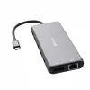 Verbatim CMH-13 Hub USB Type-C 10000 Mbit/s Srebrny