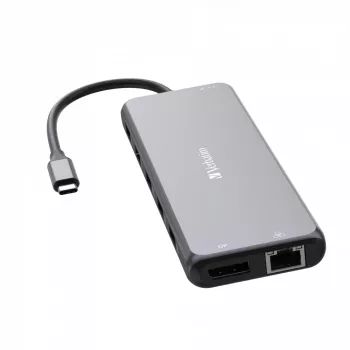 Verbatim CMH-13 Hub USB Type-C 10000 Mbit/s Srebrny