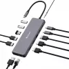 Verbatim CMH-13 Hub USB Type-C 10000 Mbit/s Srebrny