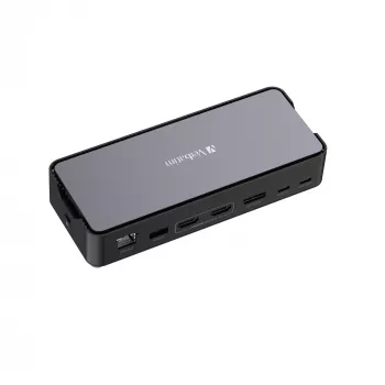 Stacja dokująca Verbatim CDS-15 przewodowa USB 3.2 Gen 1 (3.1 Gen 1) Type-C, czarno-szara