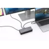 Stacja dokująca Verbatim CDS-15 przewodowa USB 3.2 Gen 1 (3.1 Gen 1) Type-C, czarno-szara