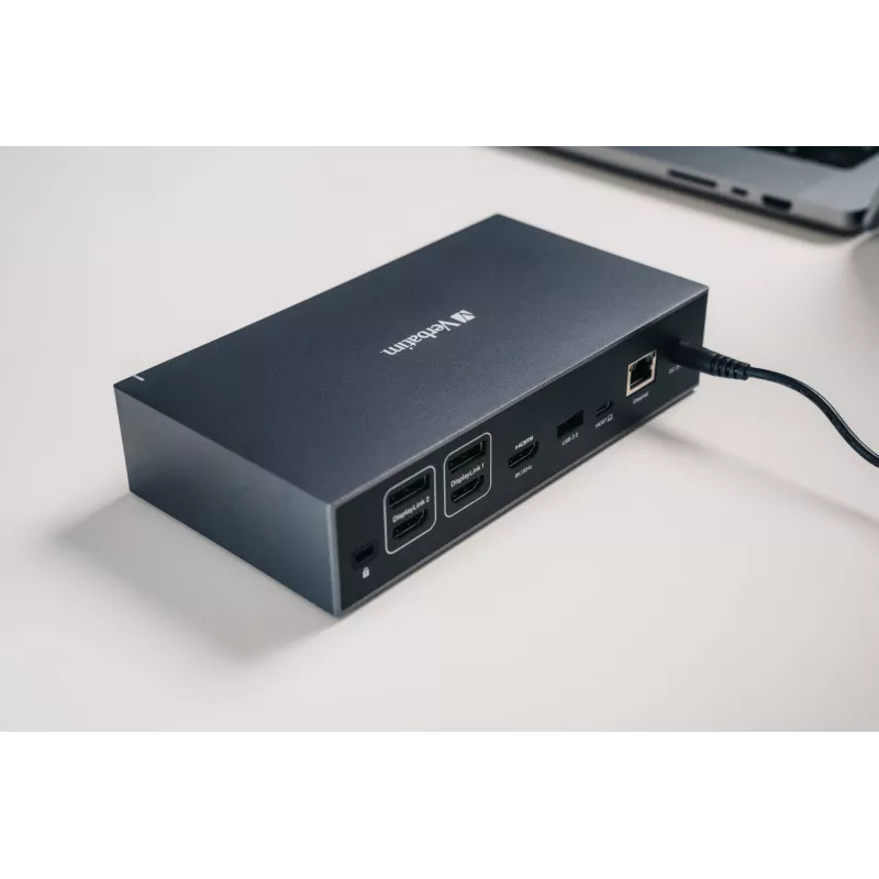 Verbatim CDS-17 Przewodowa stacja dokująca USB 3.2 Gen 1 (3.1 Gen 1) Type-C Czarny, Szary