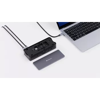Verbatim CDS-15S Przewodowy USB 3.2 Gen 1 (3.1 Gen 1) Type-C Czarny, Szary