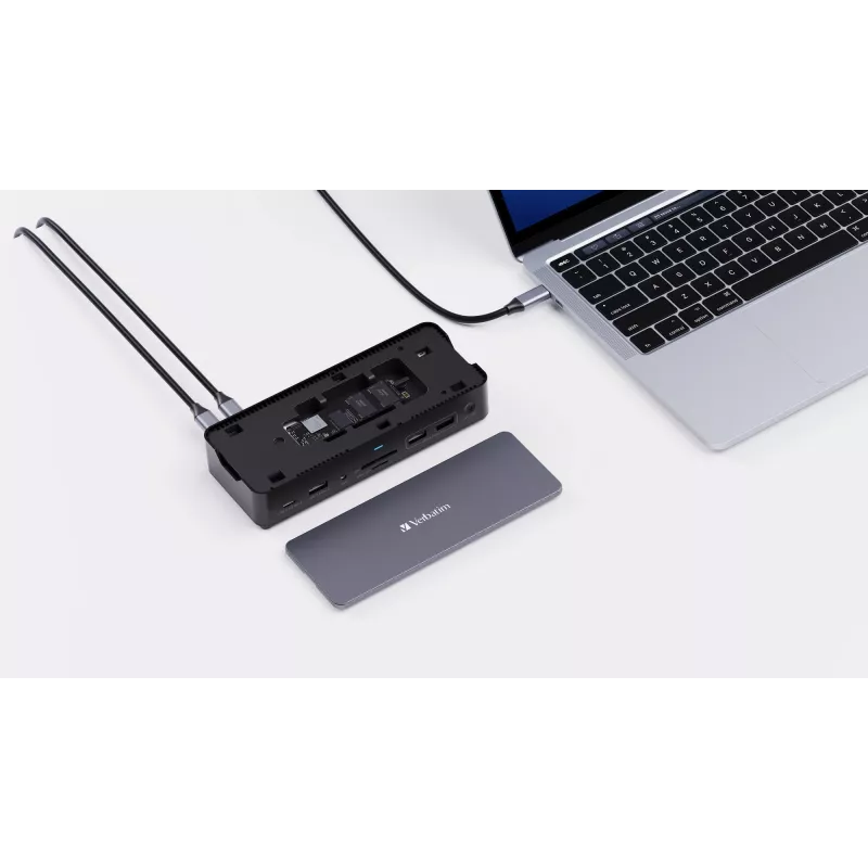 Verbatim CDS-15S Przewodowy USB 3.2 Gen 1 (3.1 Gen 1) Type-C Czarny, Szary